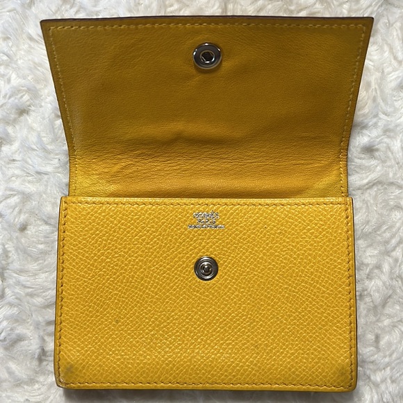 Hermès Box Card Case Silver Hardware Calf Leather Business Holder - Picture 3 of 13